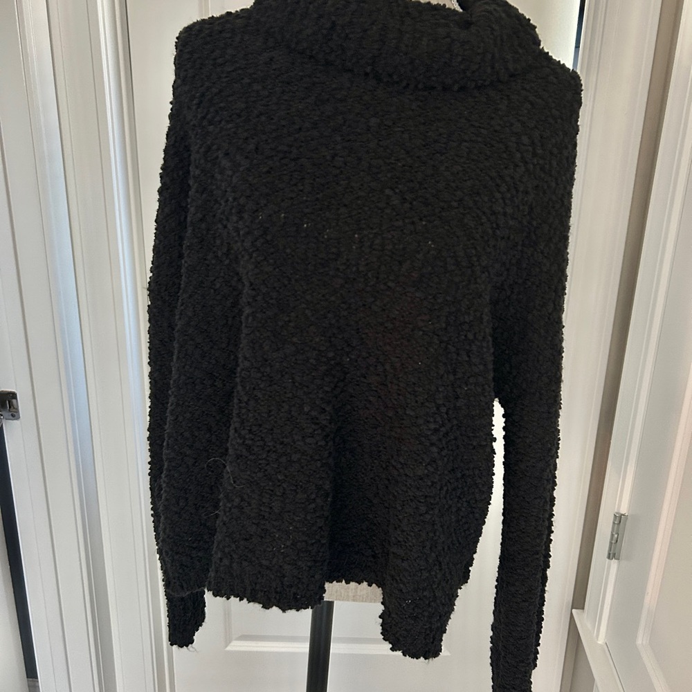 NWT! Francesca's Harper Heritage Soft Popcorn Stitch Cowl Neck Sweater Sz Small - Picture 8 of 13